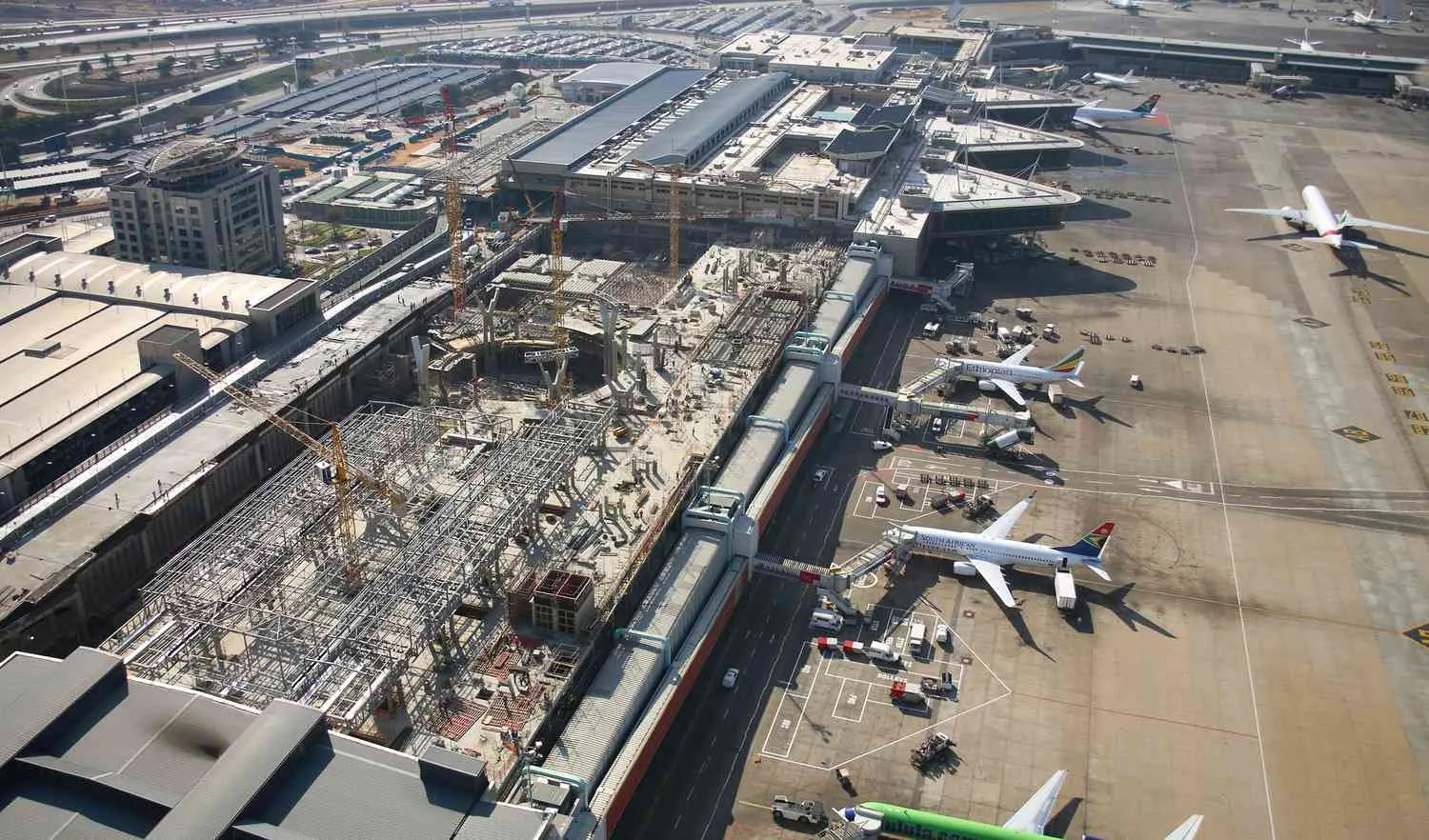 Johannesburg International Airport demolition project